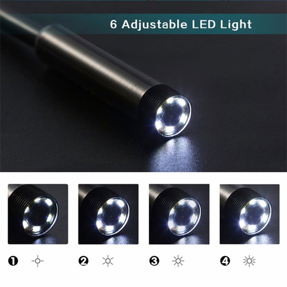 Flexible Endoscope Endoscope Camera Universal Multifunctional IP67 Waterproof 1M Android Mini 7MM Endoscope Borescope