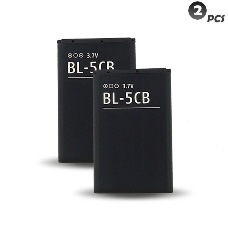 BL-5CB BL5CB Lithium Phone Battery For Nokia 3108 2135 6086 6108 6230 6820 7610 N72 N91 100 101 103 105 109 111 113 1000 1282: 2PCS