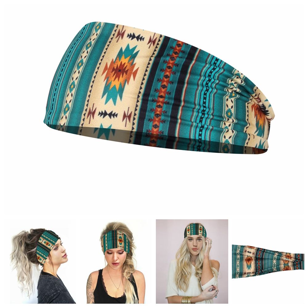 Headband scarf anti-slip stretchy fitness sweatbands yoga hair bands running headband sports headband