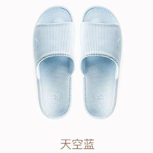 Xiaomi mijia slippers soft ladies men's children's sandals non-slip home shower slippers children's casual slippers smart home: Sky Blue 270mm