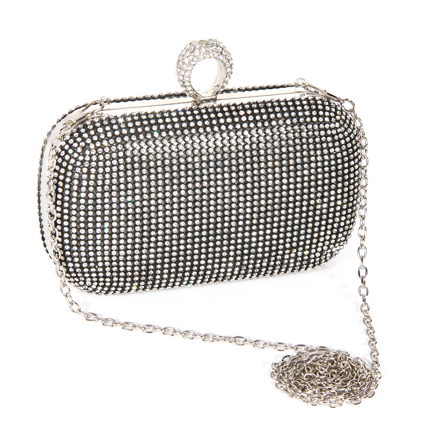 Strass pochette pour femmes sacs diamants bague dames Vintage sacs de soirée cristal de mariage sacs à main de mariée sac à main titulaire