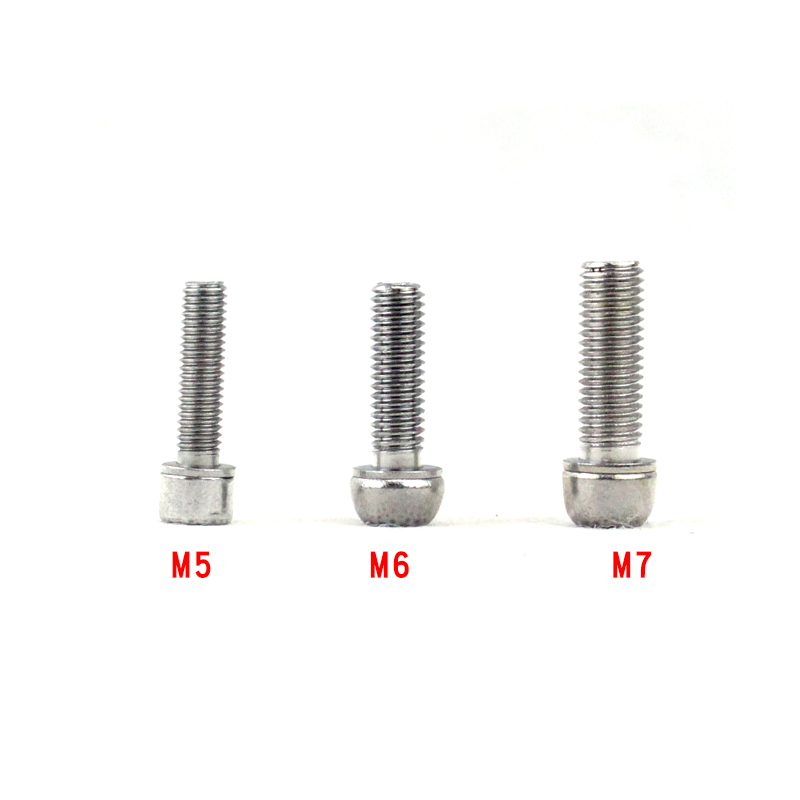 Tornillo elevador Hexagonal para bicicleta de montaña, M5 x 18mm, M6, M7 x 22mm, 6 uds.