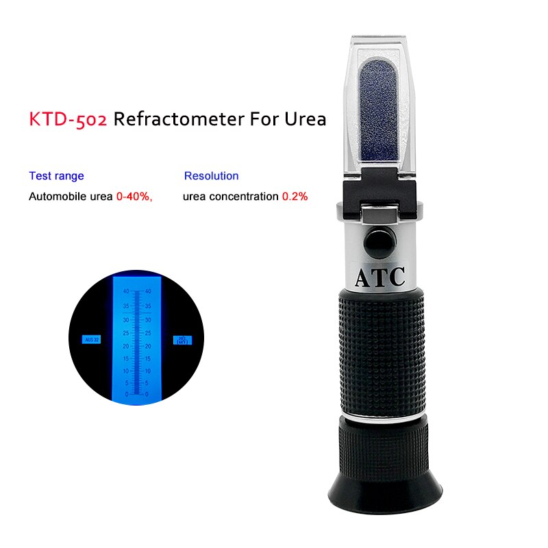 Refraktometer Für Auto Harnstoff Frostschutz Propylen Glykol Automobil Ethylen Glykol Glas Wasser Batterie Flüssigkeit SG 0.2% skala wert: Pro Wagen KTD-502