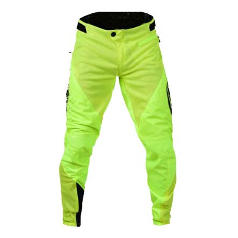 Tld heren baggy fietsbroek mtb rijden racen cross-country motorbroek waterdicht slijtvast losse pasvorm: Groente / 38