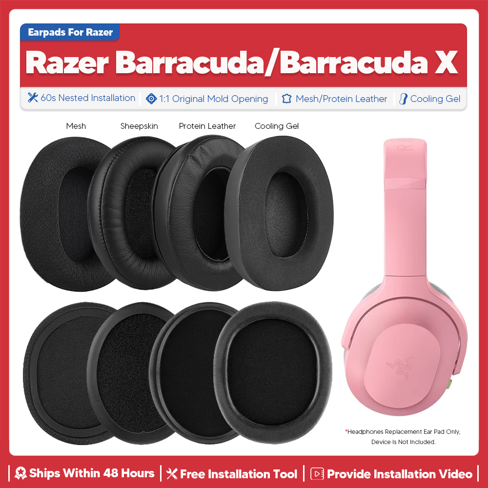 Ersatz Ohr polster für Razer Barrakuda x kabellos Spielen Headset Kopfhörer Zubehör Erinnerung Schaum Ohrmuscheln Reparatur teil