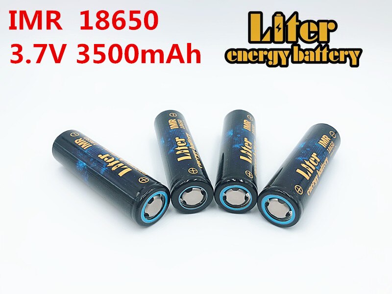 Liter energy battery 4PCS IMR18650 3.7V 4.8A 3500MAH 18650 Li-ion rechargeable battery for tablet pc 7-9 inch