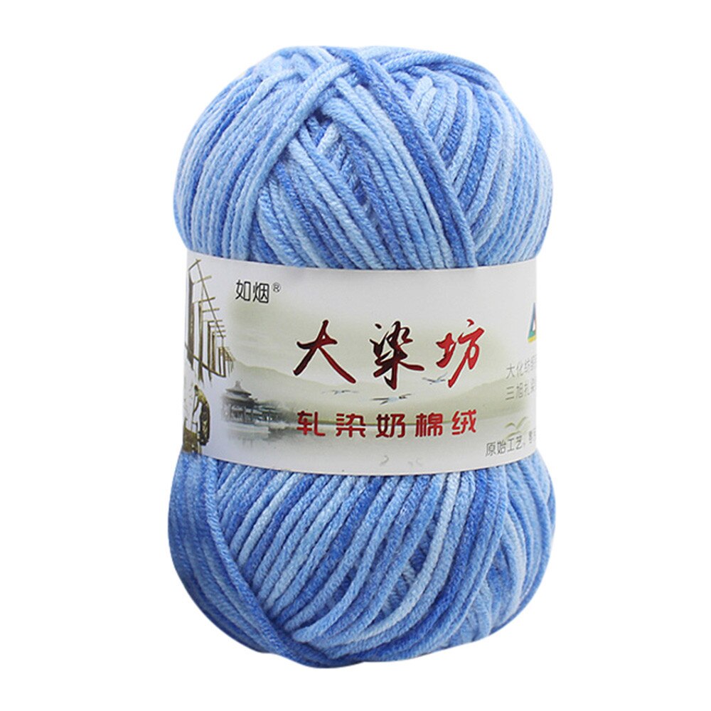 1PC Garn Winter Warme Milch Baumwolle Wolle Chunky Bunte Hand Stricken Baby Milch Baumwolle Häkeln Strickwaren Wolle Baumwolle Garn: E