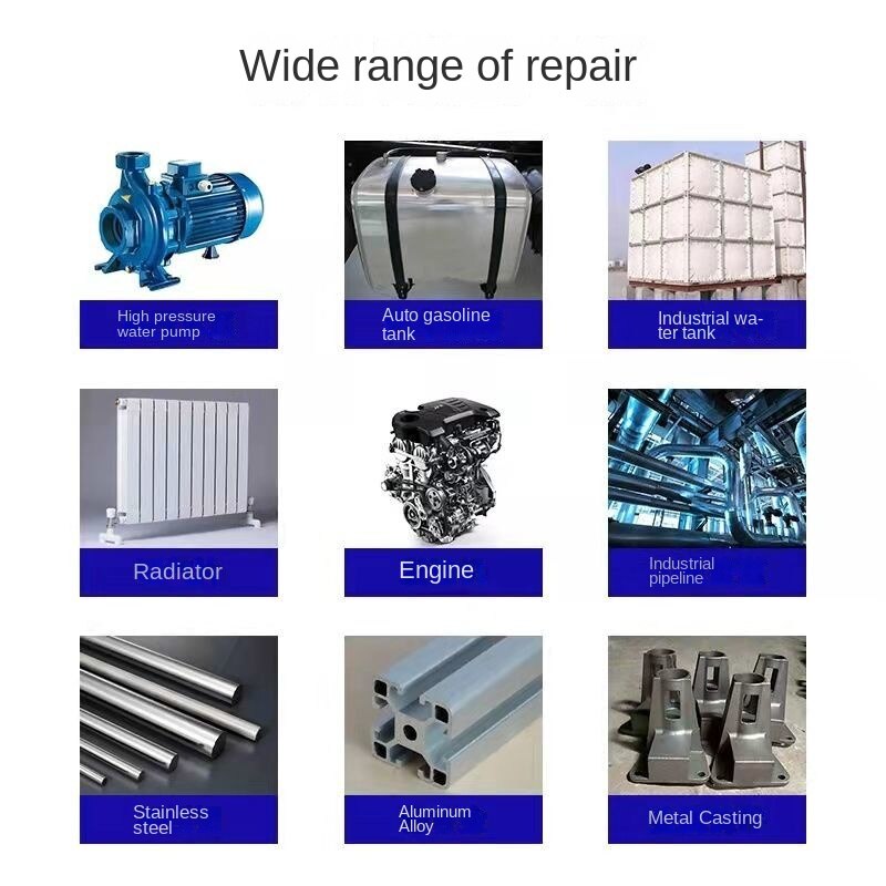 Stærk caster lim rustfrit stål aluminium legering metal reparation radiator vandtank stærk høj temperatur resistent ab lim