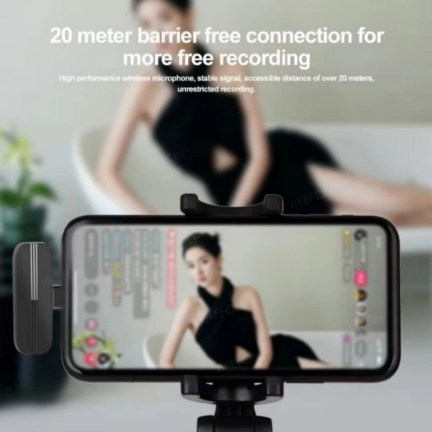 Neues kabelloses Lavalier-Mikrofon, tragbares Mini-Mikrofon für Audio-- und Videoaufnahmen für iPhone und Android, Live-Übertragung, Spielen-Telefonmikrofon