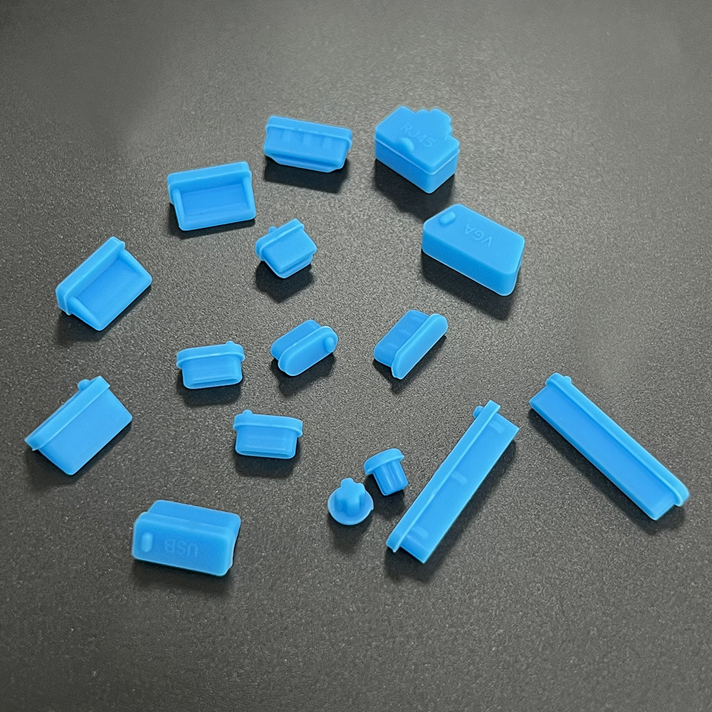 Universal Notebook Usb Silicone Anti Dust Plug16pcs Laptop Dustproof Stopper Dust Plug Usb Computer Interface Waterproof Cover: Blue