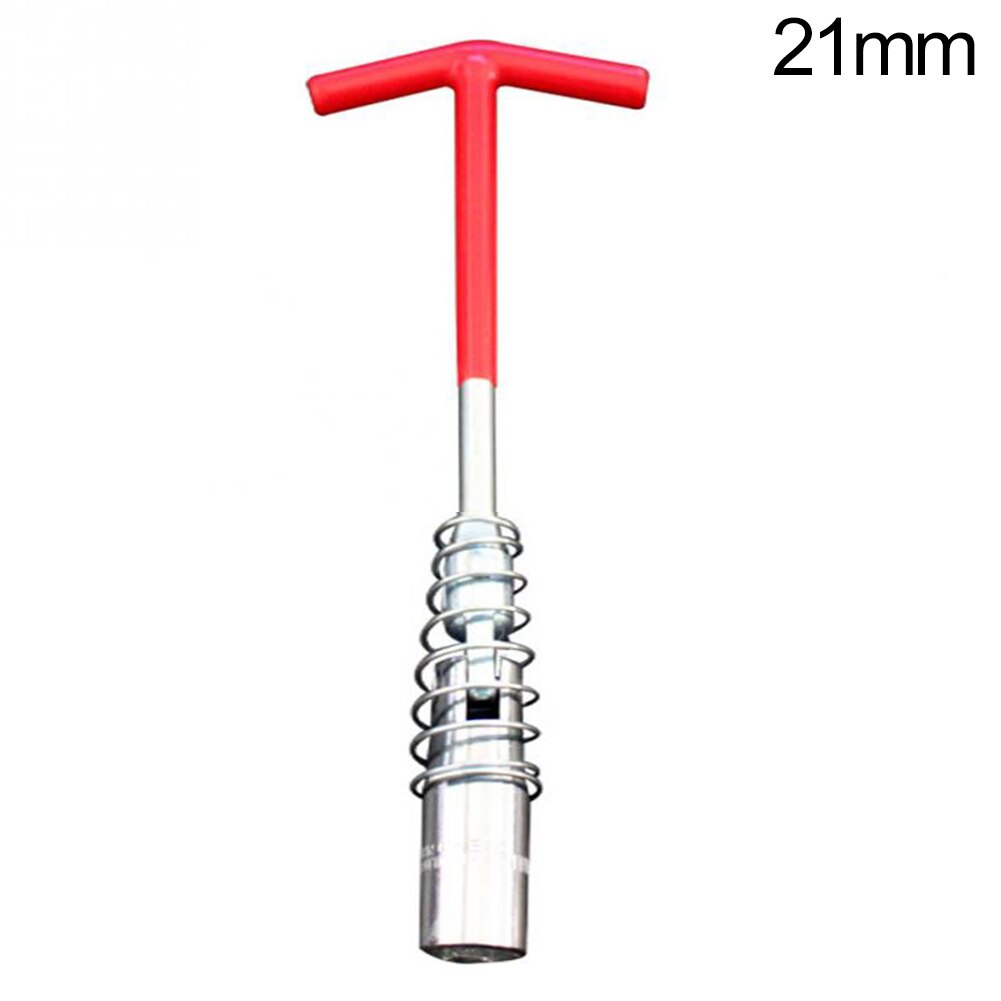 Clé à Bougie Universelle 3 Douilles 16/18/21mm - Pour Moto Et Voiture - Poignée En T