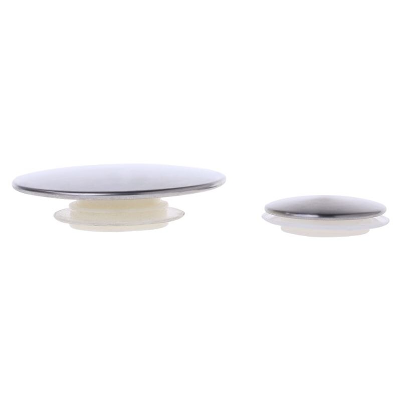 Wastafel Bounce Knop Pop-Up Drain Plug Sink Water Stopper Chrome Voor Badkamer Keuken B95A