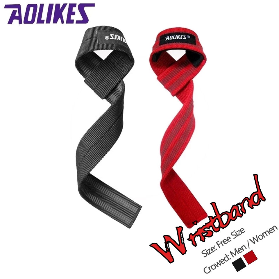 Aolikes 2 stk/lot sport håndleddsstøtte justerbar vektløfting bodybuilding armbånd treningsstropp beskyttelse håndledd