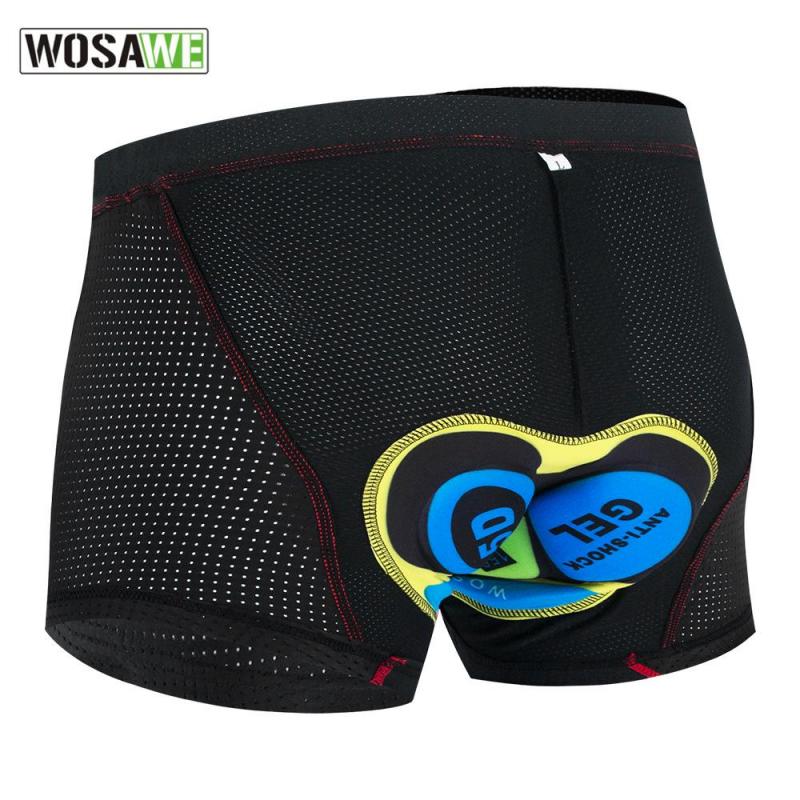 Heren upgrade fietsbroek fietsondergoed 5d gel schokbestendig fietsondergoed fietsbroek fietsondergoed: Blauw geel / Xxl