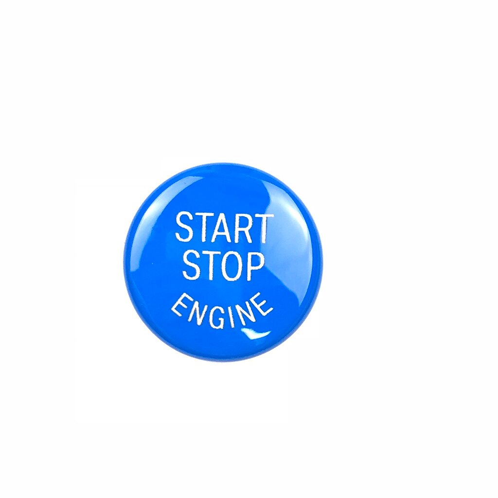 Bouton de démarrage et d&#39;arrêt de remplacement, pour BMW X1 X5 E70 X6 E71 Z4 E89 3 5 Series E90 E91 E92 E93 E60 E84 E83 E70 E70 E70: Blue