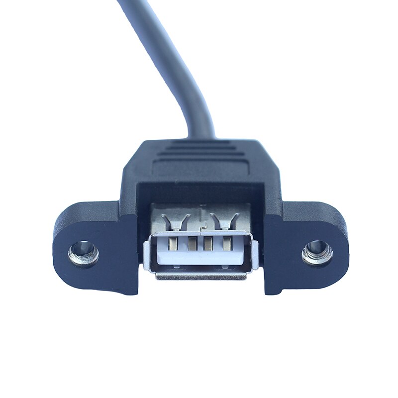 1M USB extension cable male to female data sync power charge cable with screw lock panel mount screws