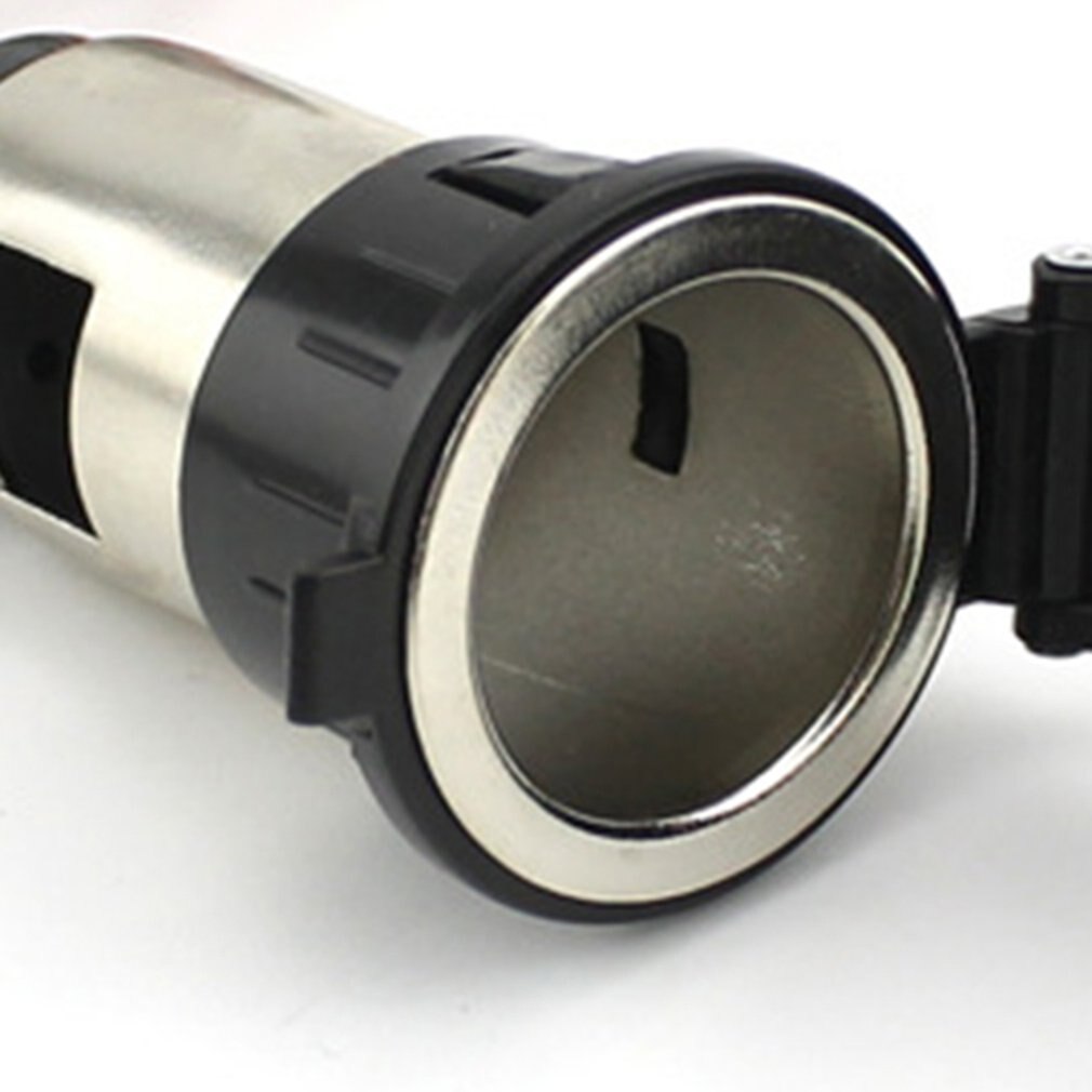 Auto metalen sigarettenaansteker type vrouwelijke stoel gps-stopcontact usb auto mobiele telefoon oplader stoel 12-24v