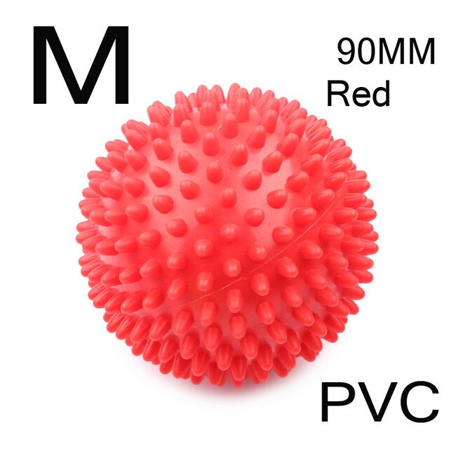 Pelota para hacer ejercicio de PVC, pelota de agarre entrenamiento de erizo, pelota de masaje de fisioterapia portátil: Borgoña
