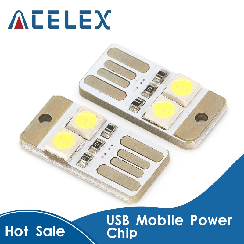 Mini lumière de clavier USB super brillante, 5 pièces, alimentation mobile pour ordinateur portable, veilleuse LED,