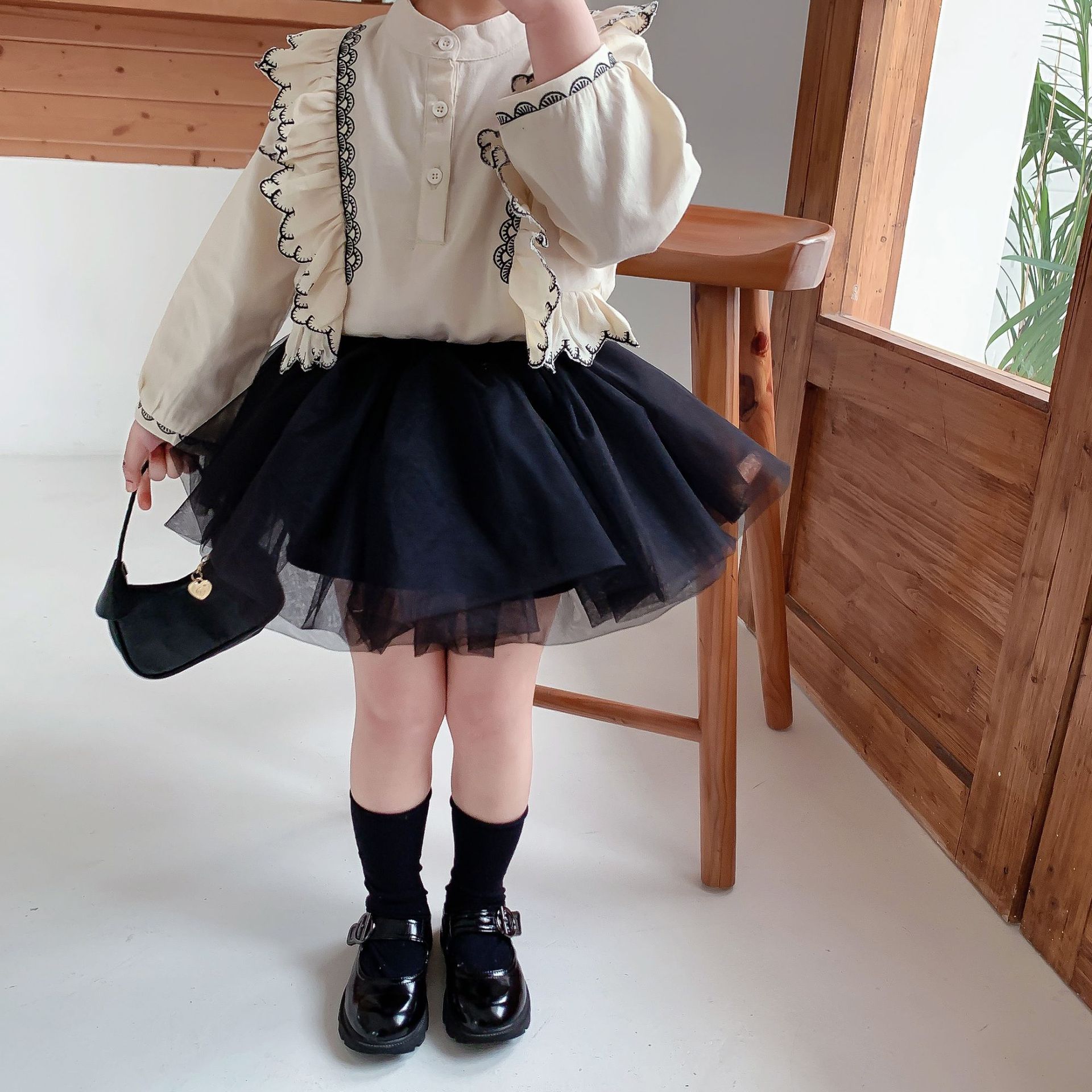 2021 gonna per bambini ragazza nuova gonna a rete Pengpeng primavera gonna principessa bambina gonna moda stile estero