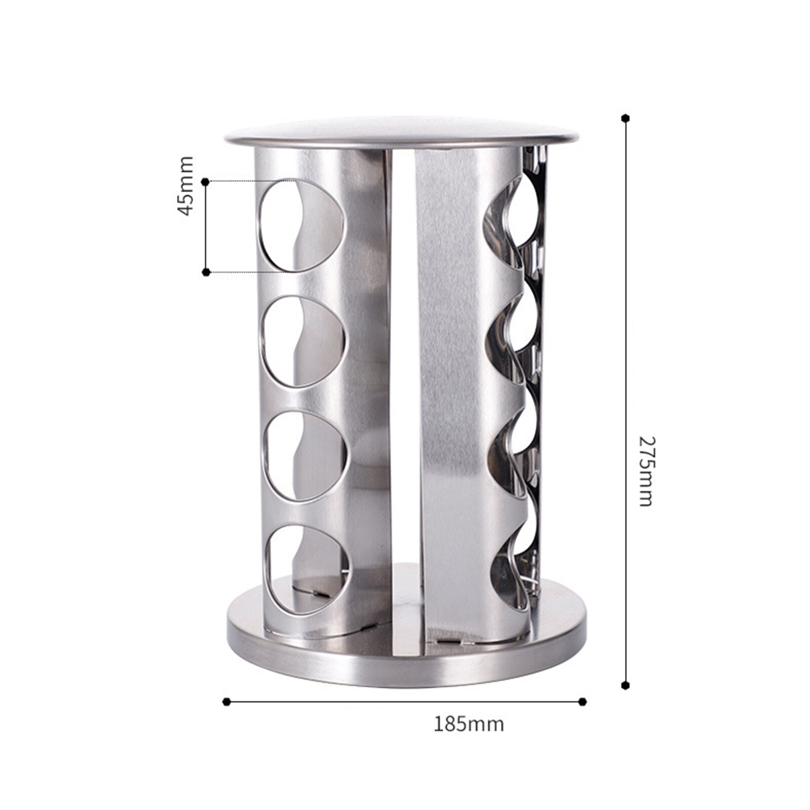 Spice Rack with Glass Pot Working Table Spice Towe... – Grandado