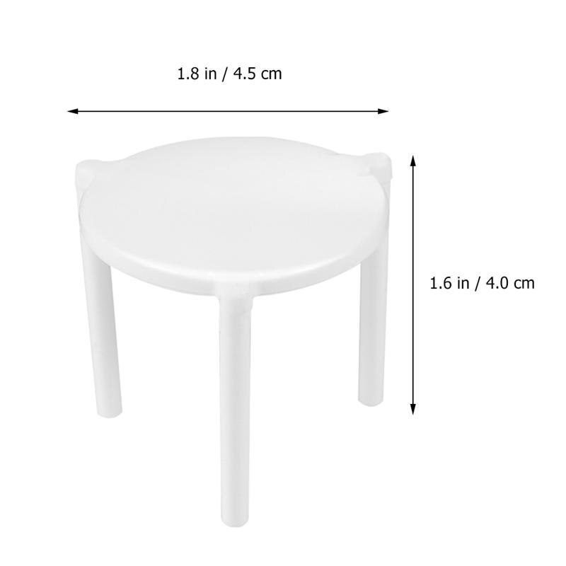 200pcs Pizza Tripod Pizza Saver Stand White Plastic Tripod Stack Fixing Rack Pizza Holder