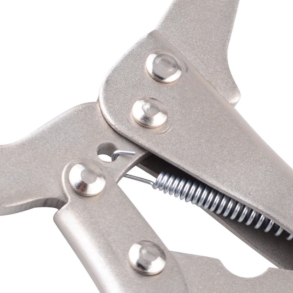 C-Clamp Vise Grip Locking Plier Wrench Quick Pliers Pincers Welding Metal Steel Locking Wooden Tenon Locator 1 Set