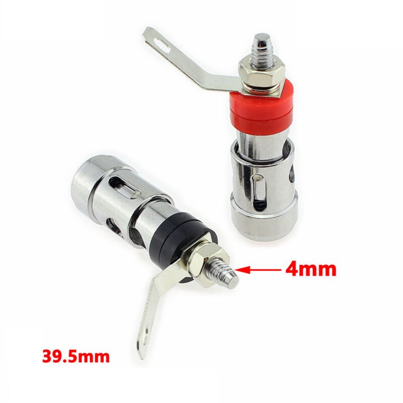 10pcs 4mm Push-in Spring Speaker Amplifier Terminal Binding Post Banana Plug Jack Large Quick Socket 5pcs Red+5pcs Black