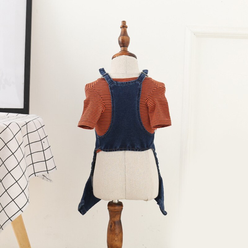 Ropa vaquera para perros, chaqueta de para mascotas, abrigo vaquero para cachorros, Chihuahua, primavera y otoño