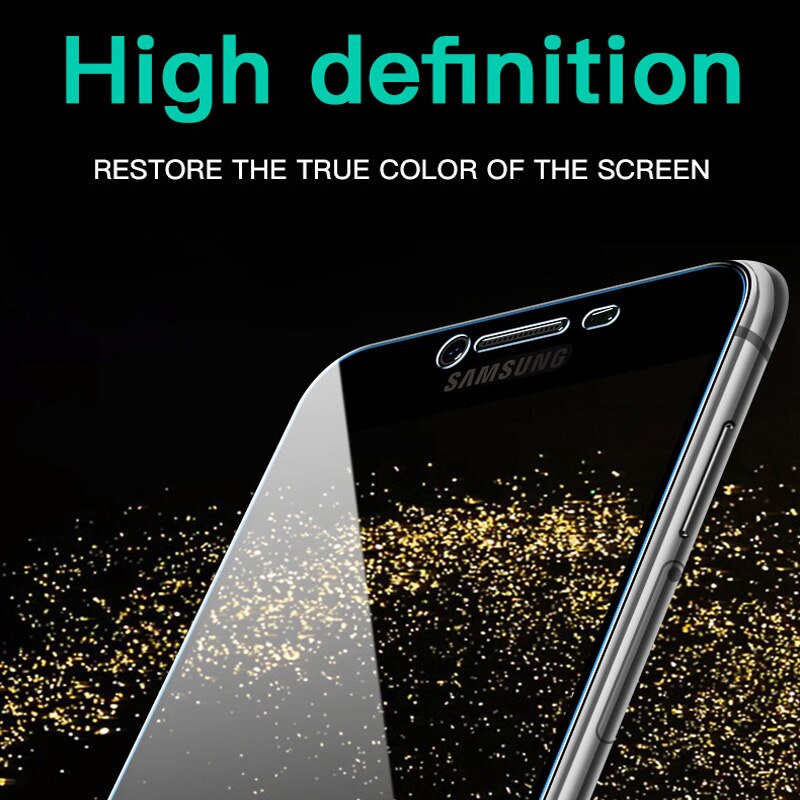 Full Cover Tempered Glass on the For Samsung Galaxy J8 J6 J4 A5 A6 A7 A8 Plus A9 A9S Screen Protector Glass Protective film