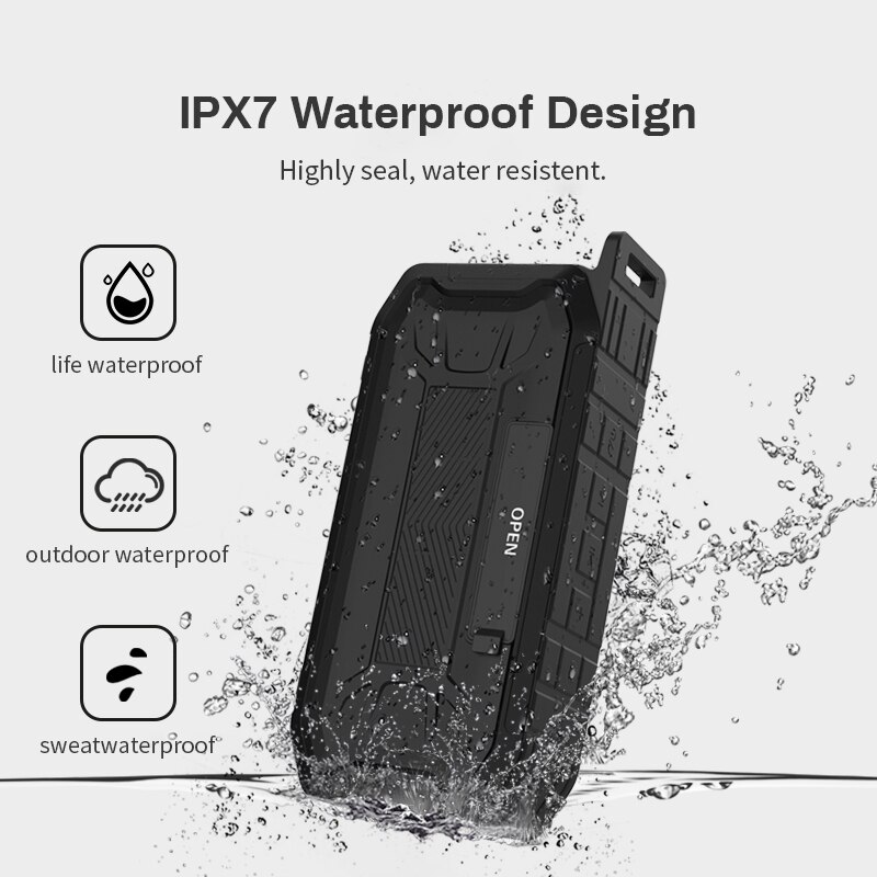 Portable Wireless Sound Bar IPX7 Waterproof Bluetooth Speaker Soundbar with Subwoofer Speakers for Computer Xiao mi Phone