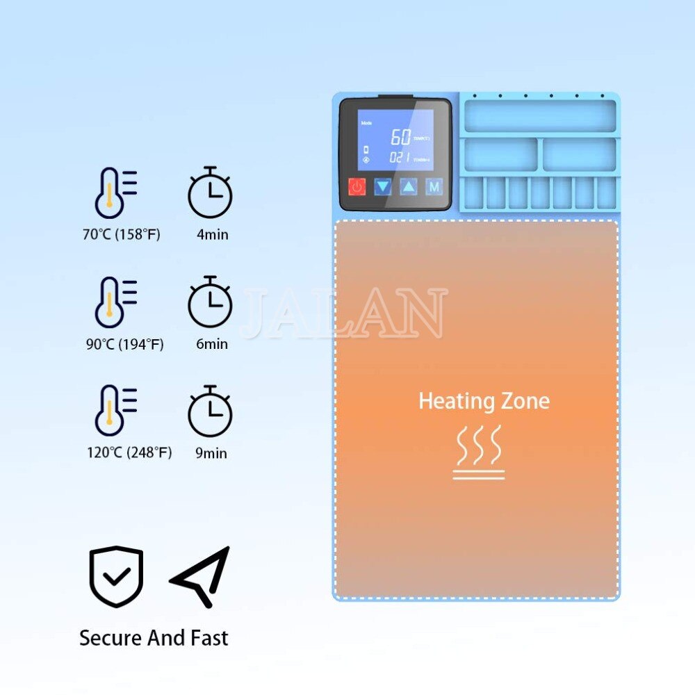 Lcd-scherm Verwarming Aparte Pad Cpb Pro 320 Rubber Mat Mobiele Telefoon Demonteer Repair Tool Kits