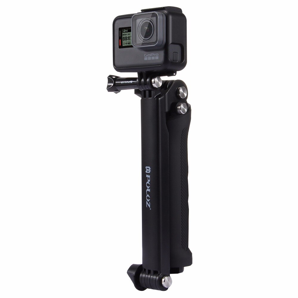 Mini Tre sezioni Multi-funzione Selfie stick con il Treppiedi Allungabile Monopiede per GoPro Hero 5 4 3 Sjcam Xiaoyi telecamere di azione