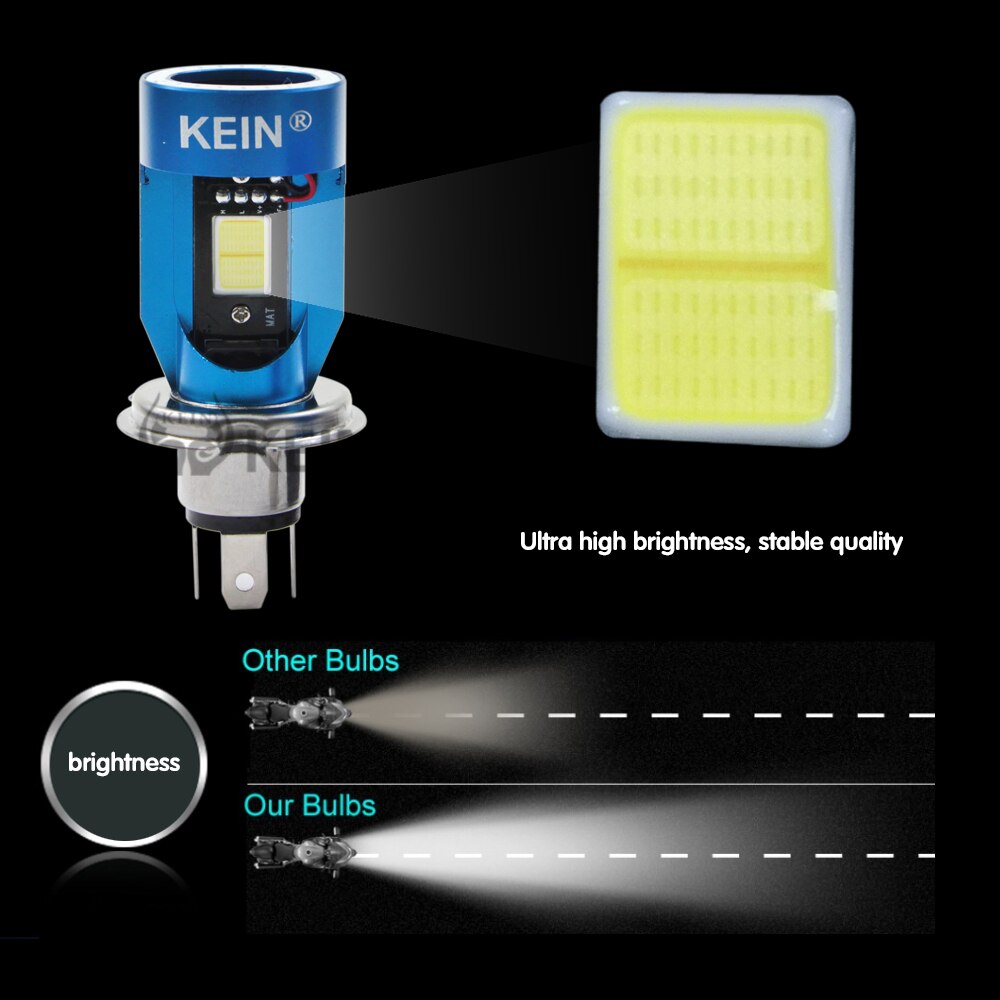 Geen angel eyes cob motorfiets led-licht  h4 ba20d h6 hs1 locomotief led-koplamp highlight chip koplamp scooter accessoires
