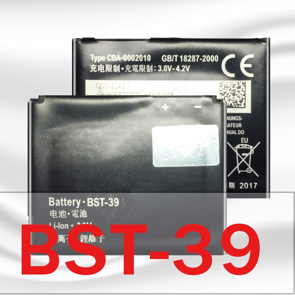 Voor Sony Ericsson Batterij BST-33 Bst 33 BST-38 Bst 38 BST38 BST-37 Bst 37 BST37 BST-36 Bst 36 BST36 BST-39 bst 39 BST39 Batterij: BST-39