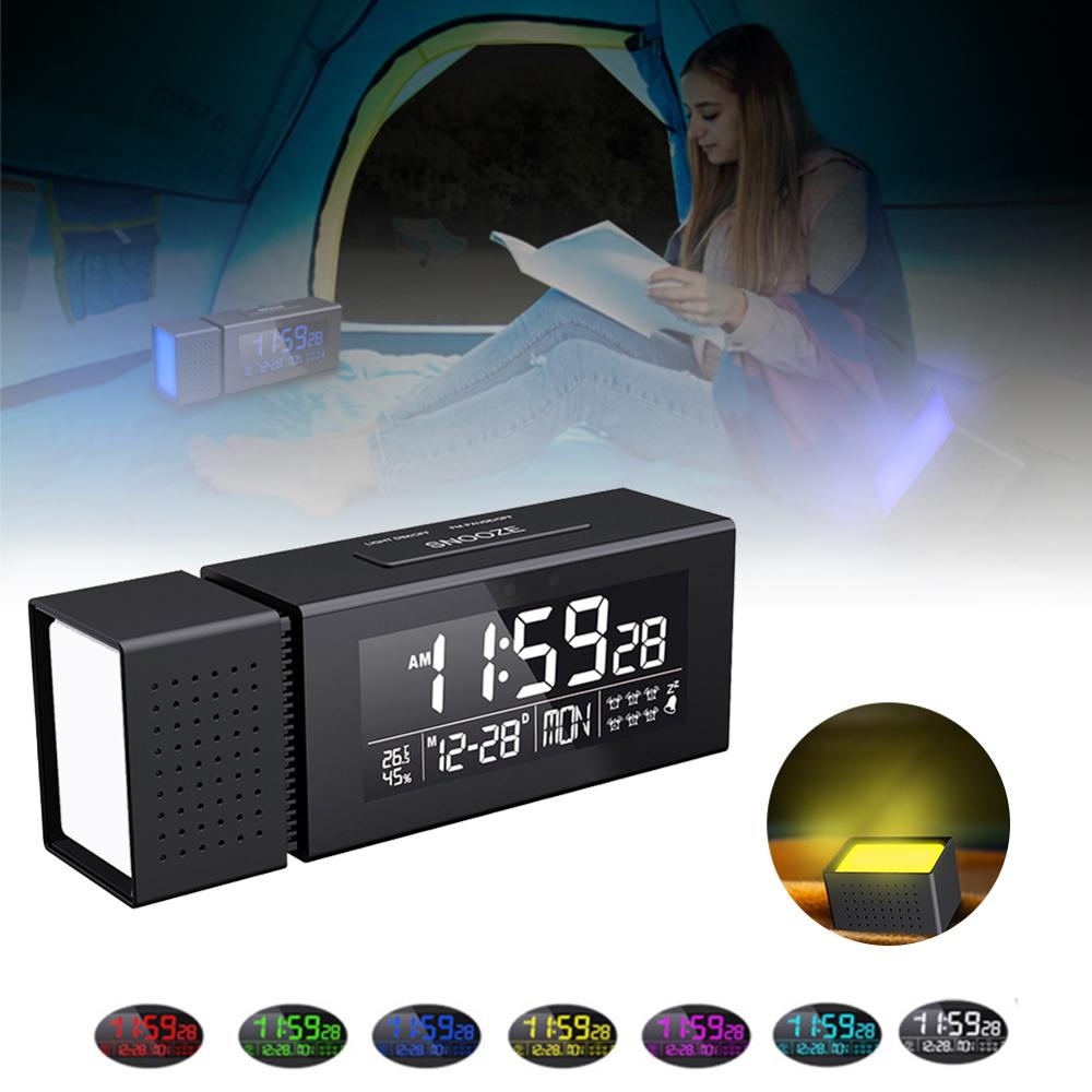 Multifunctional Sound and Light Alarm Digital Alarm Clock Household Night Light Ir Human Body Induction Function Clock
