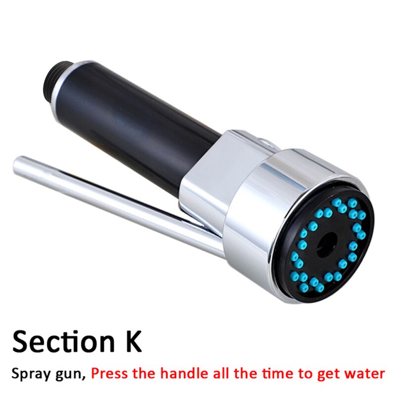 ABS Küche Tippen Pull Out Teile Küche Wasserhahn Ersatz Teile Wasserhahn Zubehör Tüllen Küche Wasserhahn Düse, Kleine dusche kopf: K spray gun