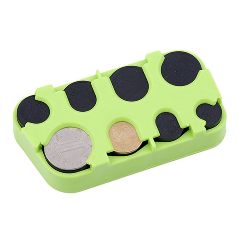 Creatieve Auto Muntwisselaar Kids Cadeau Portemonnee Plastic Portemonnee Organizer Muntautomaat Euro Muntdoos Pocket Hoesjes: Black