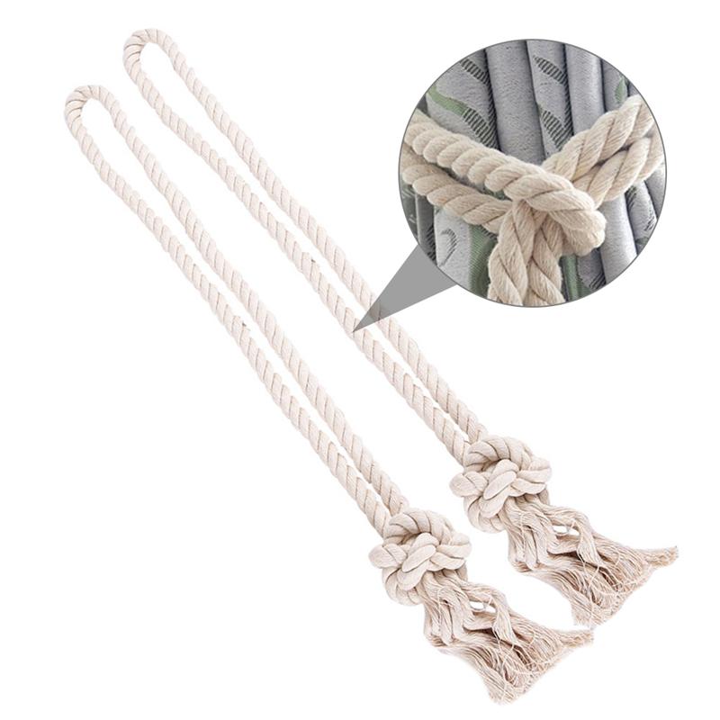 2 stk gardin tau retro skumring strikk gardin tieback strikke gardin bomull strikket gardin tau hjem stue soverom