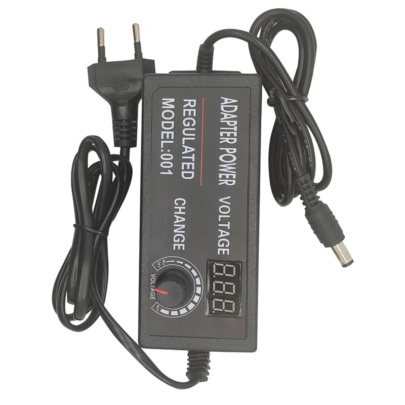 Power Adapter Digitale Screen Power Adapter 72W 9-24V 3A 60W 3-12V 5A verstelbare Voeding Voor Licht Strip Met Eu Plug