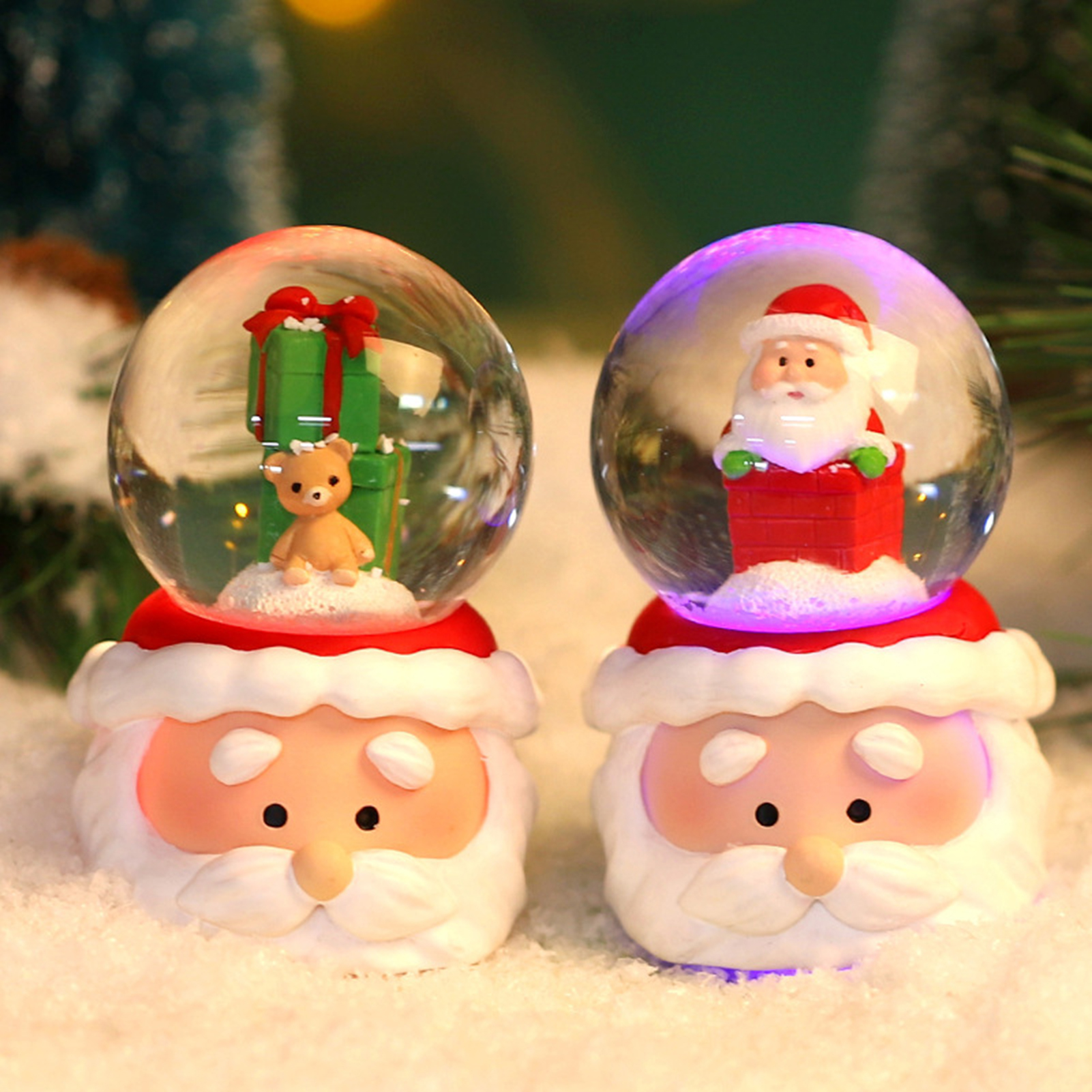 Weihnachten Kristallkugel Beleuchtung Weihnachten Schneekugel Ornament das Erntedankfest Weihnachtsgeschenk Weihnachten Heimat Sekretariat Schreibtisch Dekoration