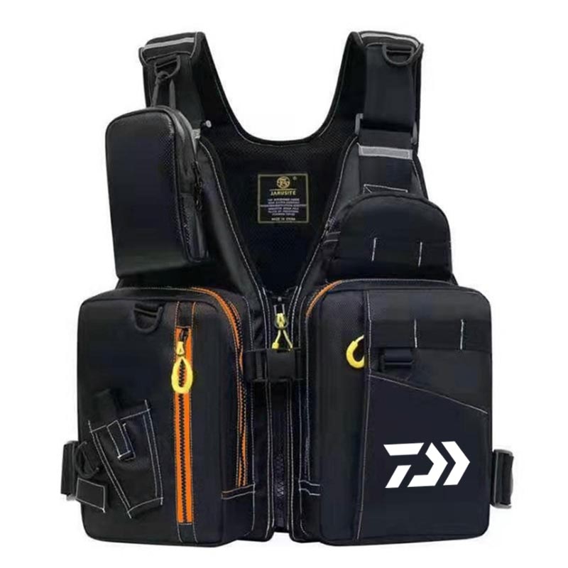 Vissen Vesten Reddingsvest Drijfvermogen Pak Draagbare Volwassen Professionele Ademend Waterdicht Zee Vissen Reizen Multi-Zakken Vest: heisezhuanbian