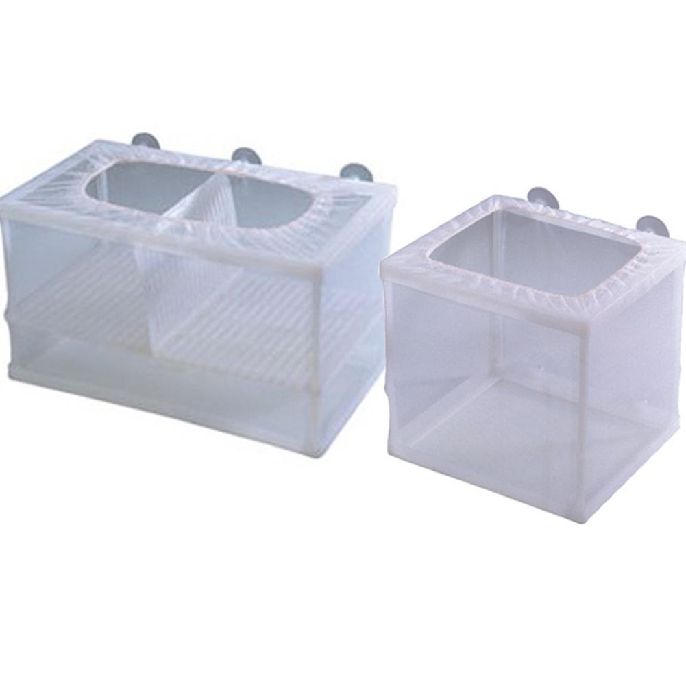 Akvarie akvarium guppy avlsnett oppdretter baby plast yngel separasjon garn felle boks klekkeri fiske med sugekopper