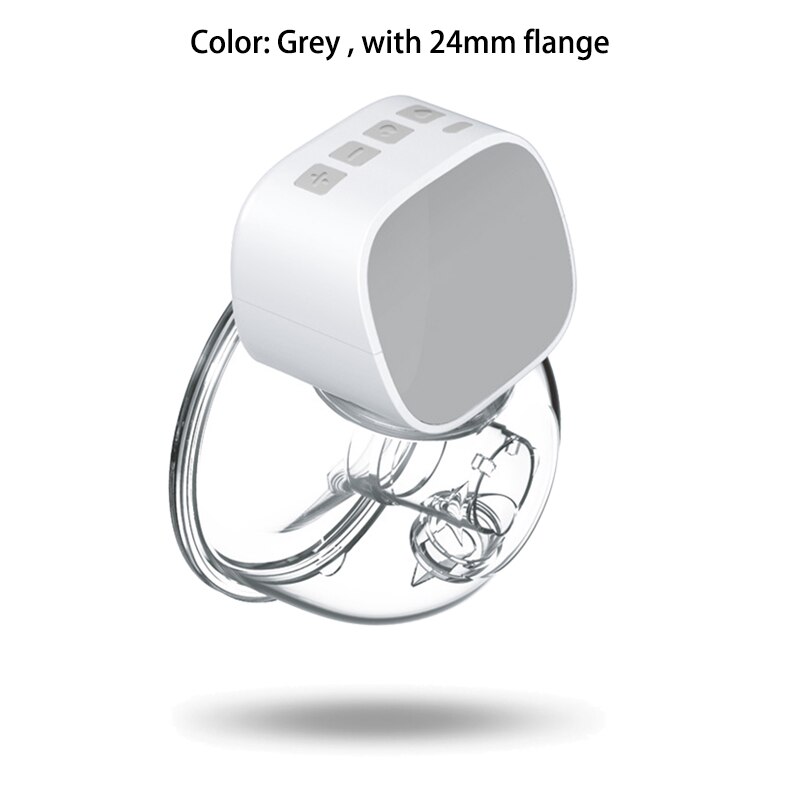 Draagbare Elektrische Borstkolf Baby Accessoires Stille Onzichtbare Handen Gratis Borst Pompen 2 Modus 5 Niveau Verstelbare Voor Hometravel: Grey 24mm