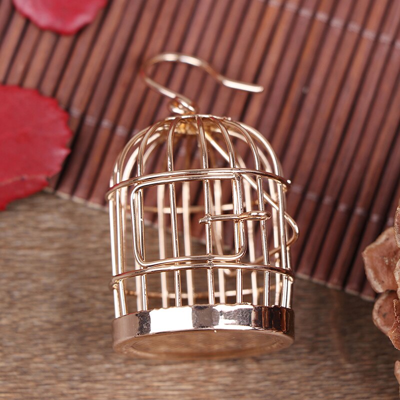 1:12 Poppenhuis Miniatuur Meubels Metalen Vogelkooi Voor Poppenhuis Decor Dollhouse Birdcage