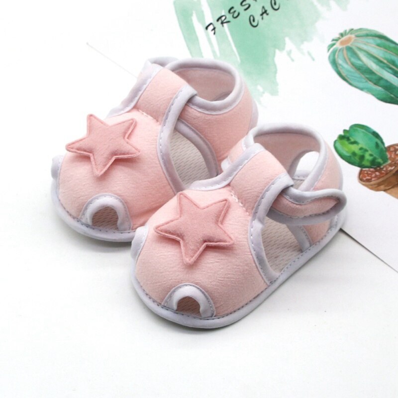 Summer Canvas Baby Shoes Infant Girl Hollow Plaid Soft-Soled Princess crib shoes Star heart floral insert prewalkers02: Army Green / 7-12 Months