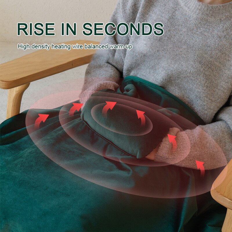 Electric Blanket Thicker Heater , Waterproof Electric Blanket, USB Washable Thick Lisi Cotton Velvet Soft Warm Heating Blanket