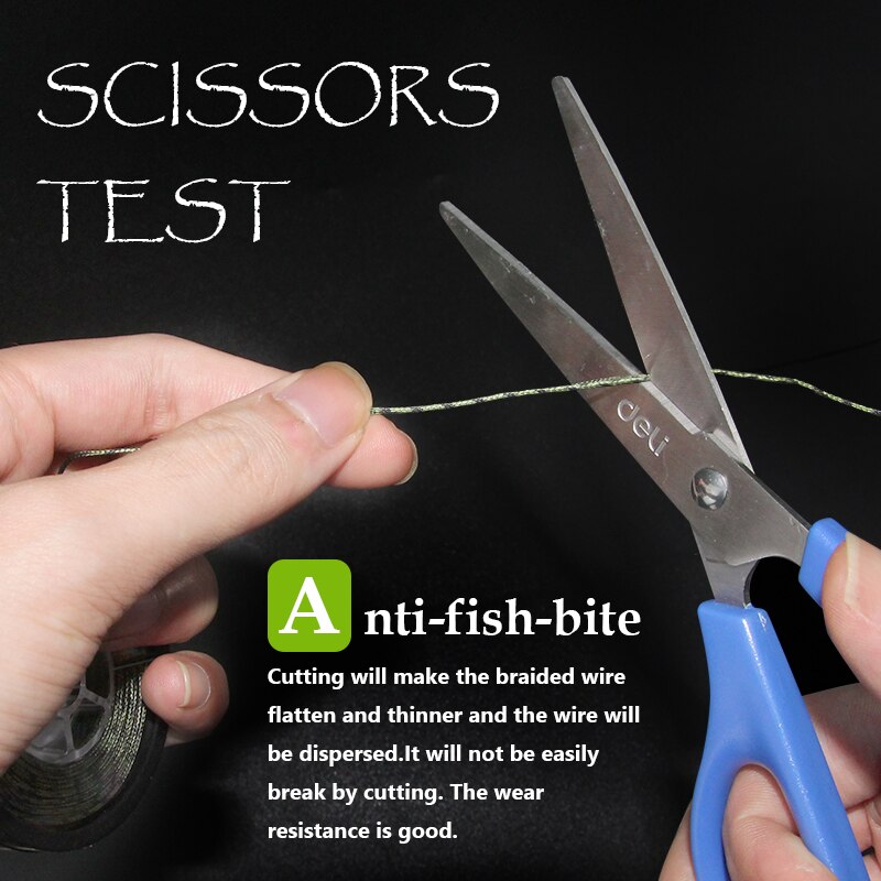 Mosodo 10M Carp Fishing Leader Line Leadcore Camo Green Lead Core 25LB 35LB 45LB Hair Rigs 12 Strand Braided Wires 10 Meters