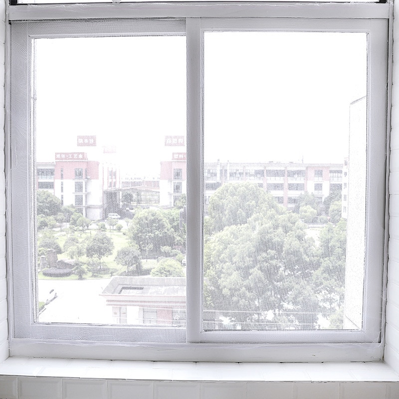 Self-installing and Disassembling Velcro Screens Door Curtains Mosquito Fly Ventilation Non-magnetic Fly Mosquito Window Screen