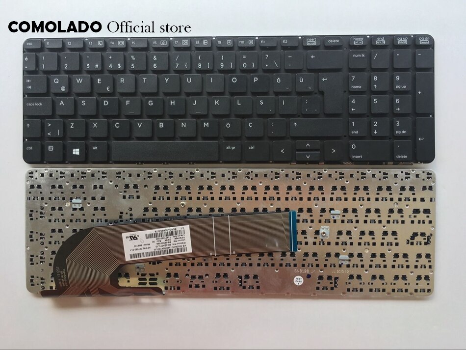 Italiano Portguese Bélgica español turco nórdicos teclado para HP PROBOOK 450 G0 G1 470 455 G1 450 G2 455 G2 470 G0 G1 G2 S15 S17: Marrón